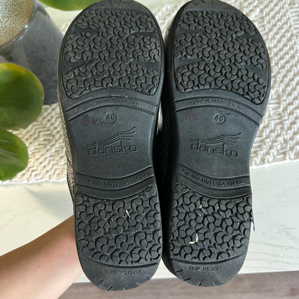 Dansko Lacy Leather Nursing Clogs - Picture 5 of 11